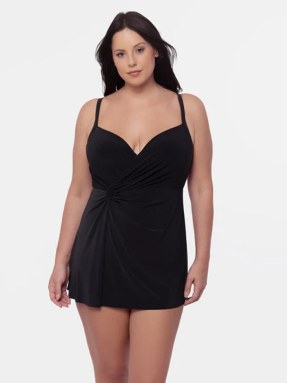 Miraclesuit Adora Swim Dress in Black 14